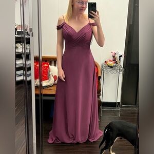 Raspberry/Burgundy Bridesmaid Dress